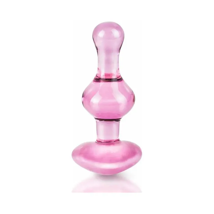 Icicles Icicles No 75 Beaded Heart Shaped Glass Anal Plug Anal