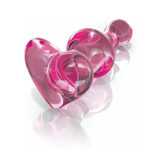 Icicles Icicles No 75 Beaded Heart Shaped Glass Anal Plug Anal