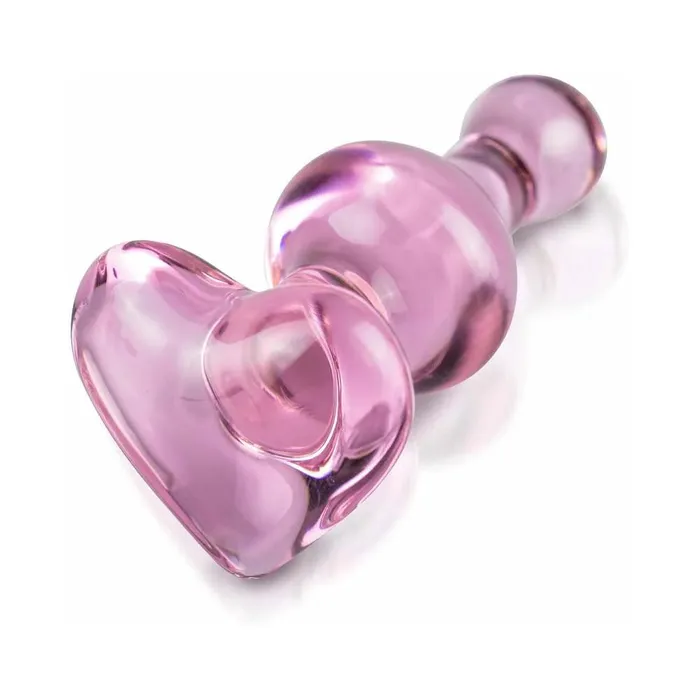 Icicles Icicles No 75 Beaded Heart Shaped Glass Anal Plug Anal
