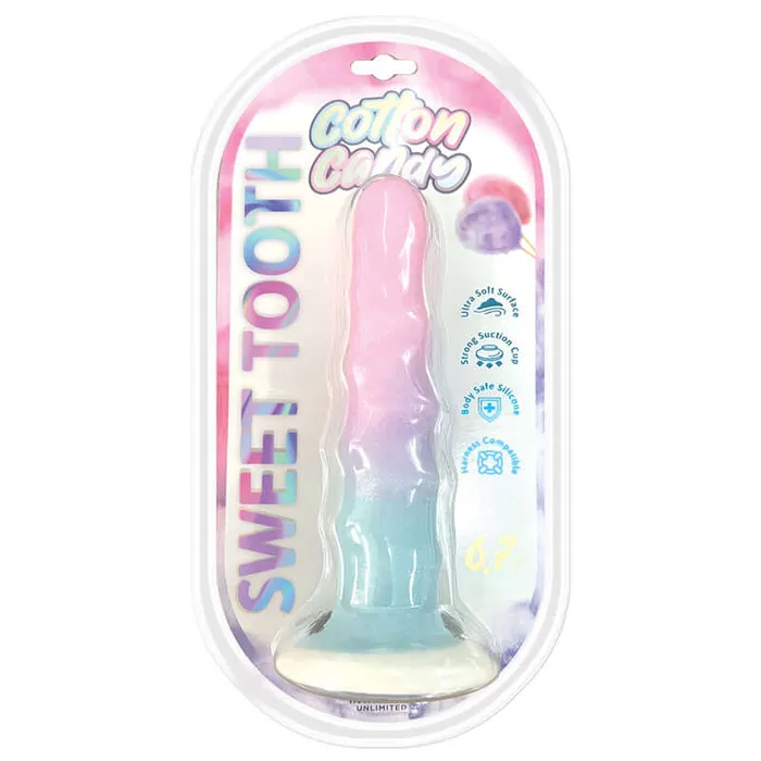 HOTT Products Dildos Cotton Candy Sweet Tooth 67 Inches Silicone Dildo Hott Products