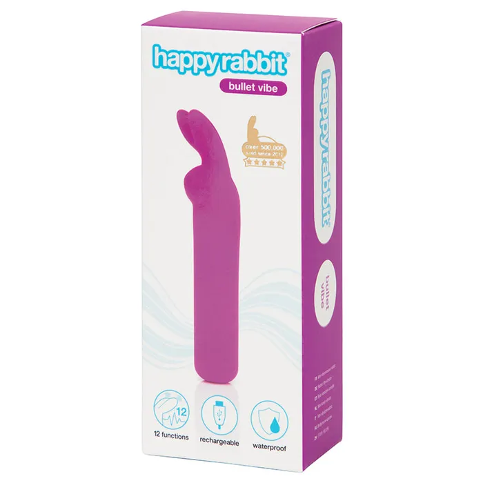 LOVEHONEY Vibrators Happy Rabbit Rechargeable BulletPurple