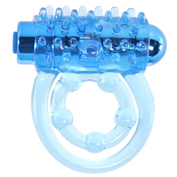 XGen Vibrators BodyWand Rechargeable Classic Duo Ring in Blue
