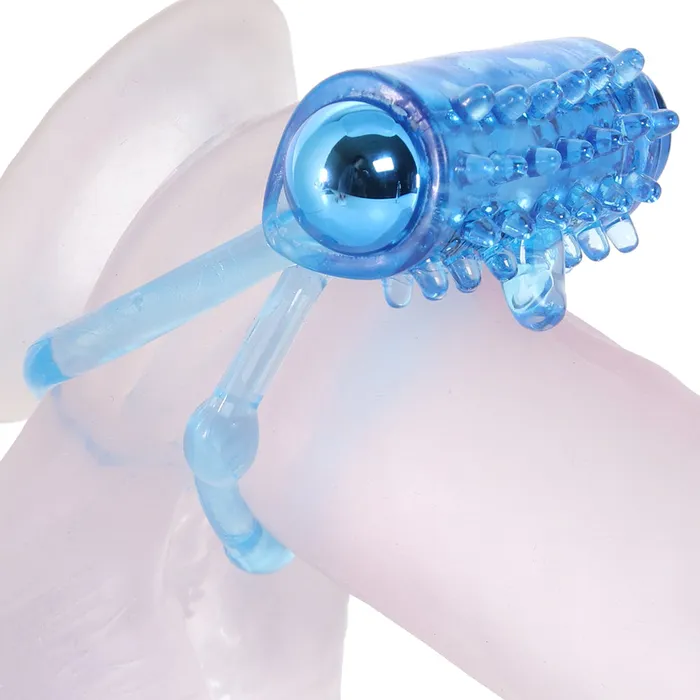XGen Vibrators BodyWand Rechargeable Classic Duo Ring in Blue