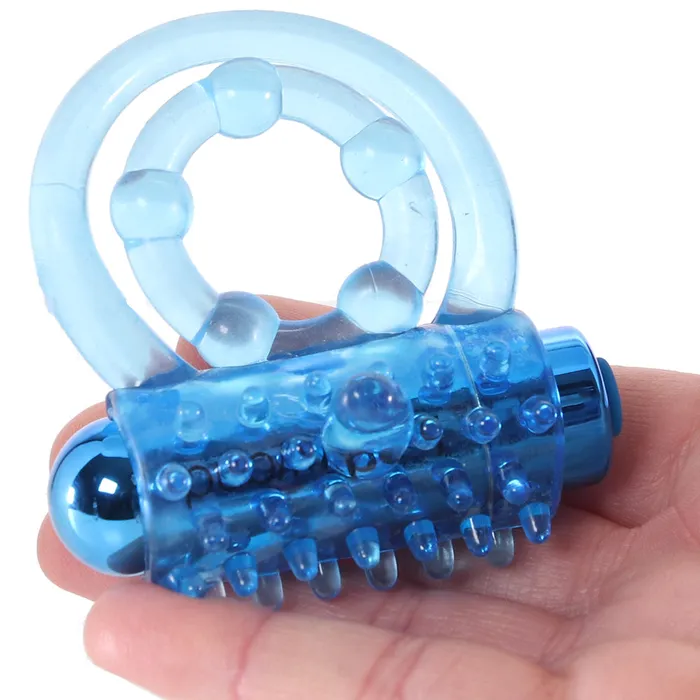 XGen Vibrators BodyWand Rechargeable Classic Duo Ring in Blue
