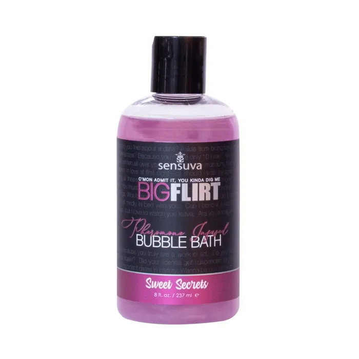 Sensuva Dildos Big Flirt Pheromone Infused Bubble Bath