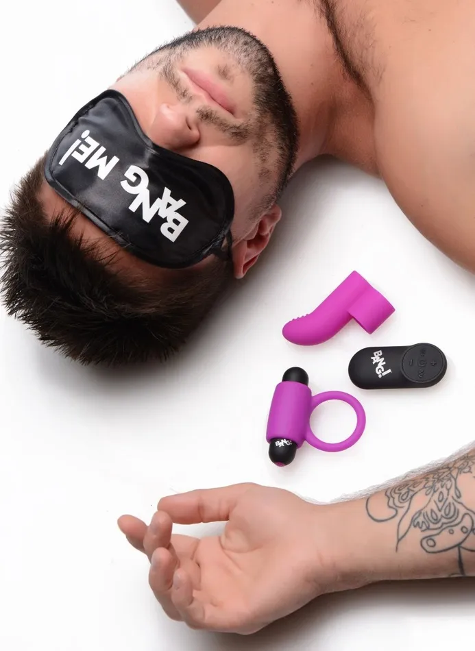 Vibrators XR Brands Bang Bang Couples Kit Purple