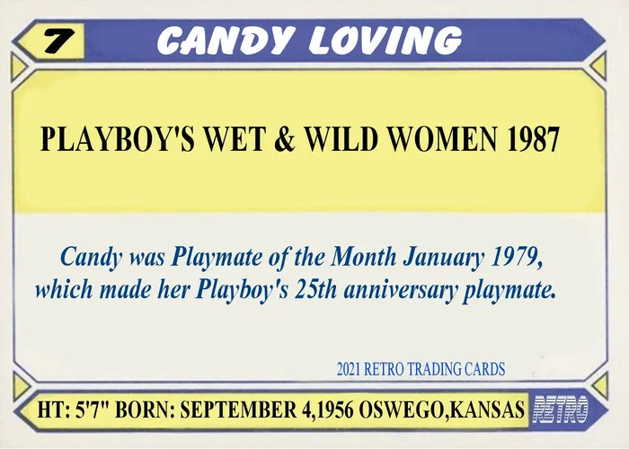 2021 Retro 1987 Candy Loving Nude Card GOF Cards Dildos