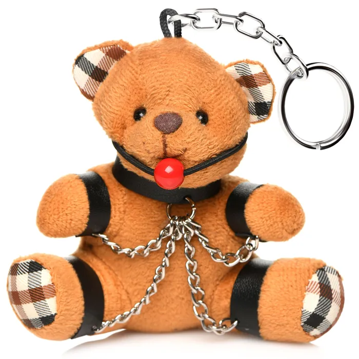 Gagged Teddy Bear Keychain XR Brands Vibrators