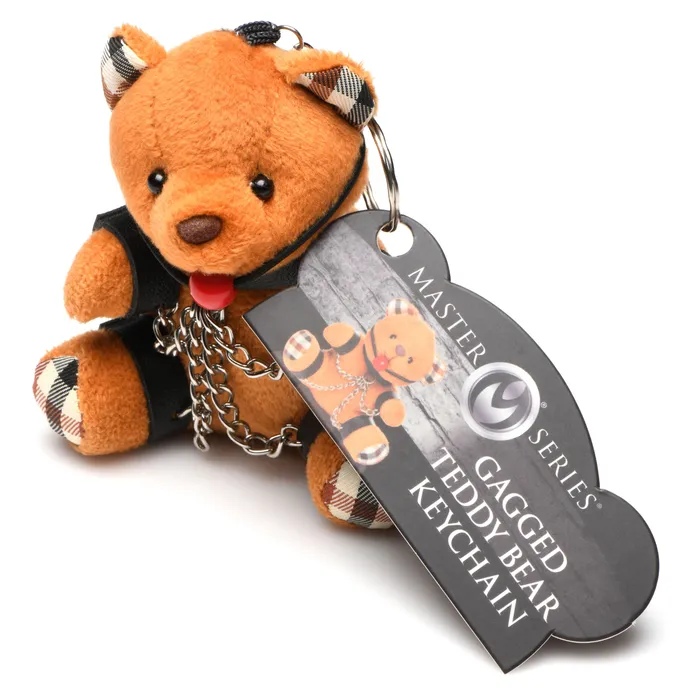 Gagged Teddy Bear Keychain XR Brands Vibrators