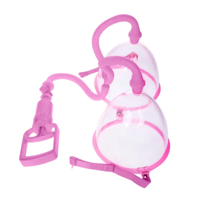 Male Sex Toys Baile Breast Pump Enlarge Set With Twin Cups Trigger Handle