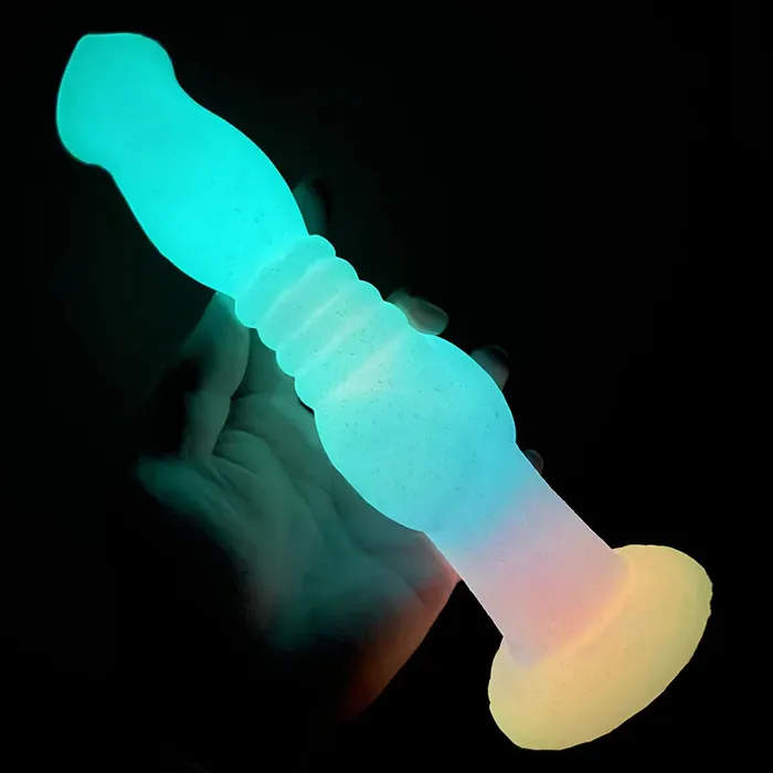 Anal Domlust Exotic Monster Horse Dildo Butt Plug Luminous Animal Dildos Long Anal Sex Toys