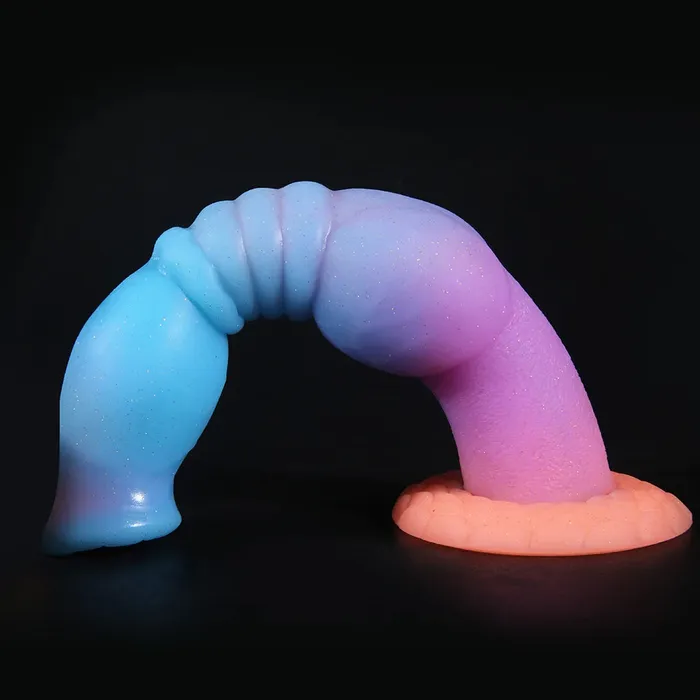 Anal Domlust Exotic Monster Horse Dildo Butt Plug Luminous Animal Dildos Long Anal Sex Toys