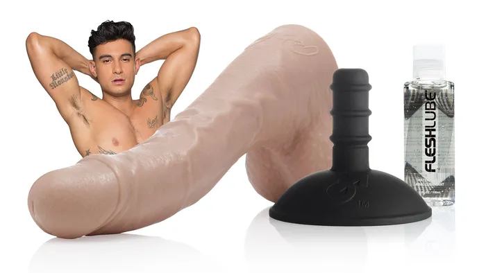 Fleshlight Ricky Roman Dildo Pack with Fleshlube Slide Female Sex Toys