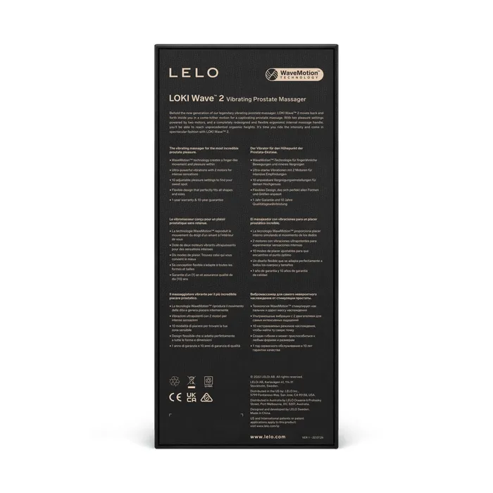 Lelo Vibrators Loki Wave 2 Black Lelo Vibrators Loki Wave 2 Black