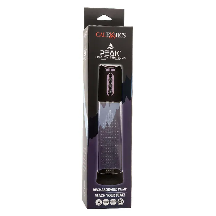 Male Sex Toys CalExotics Peak Rechargeable Penis Pump Blackclear Male Sex Toys CalExotics Peak Rechargeable Penis Pump Blackclear