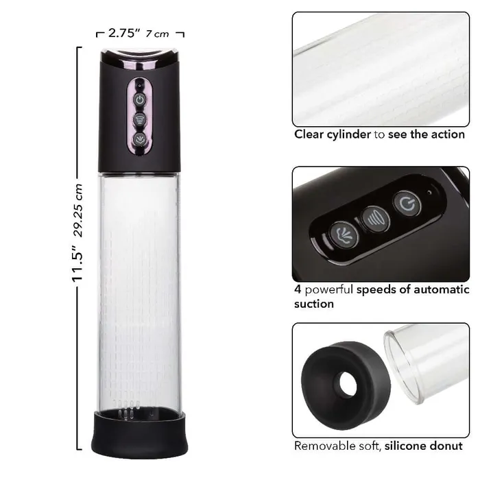 Male Sex Toys CalExotics Peak Rechargeable Penis Pump Blackclear Male Sex Toys CalExotics Peak Rechargeable Penis Pump Blackclear