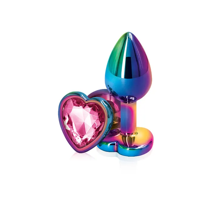 nsnovelties Anal Rear Assets Multicolor Heart Small Pink