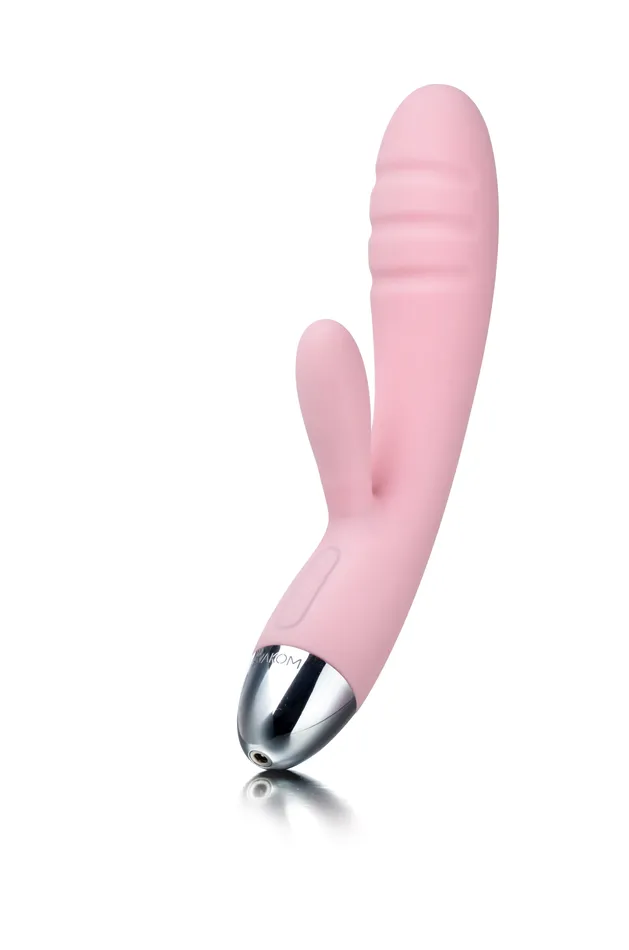 SVAKOM SVAKOM Barbara Rechargeable Ribbed Dual Stimulating Massager Pale Pink Vibrators