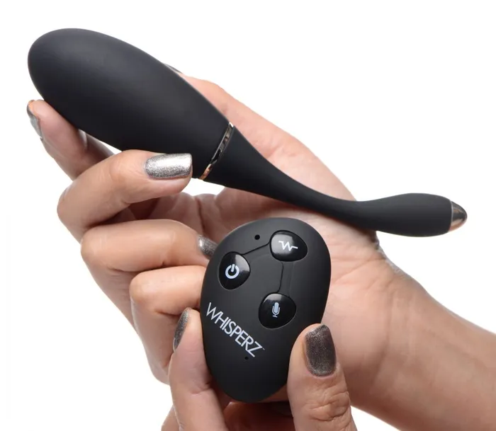 Voice Activated Vibrating Egg with Remote Control Whisperz Female Sex Toys Voice Activated Vibrating Egg with Remote Control Whisperz Female Sex Toys