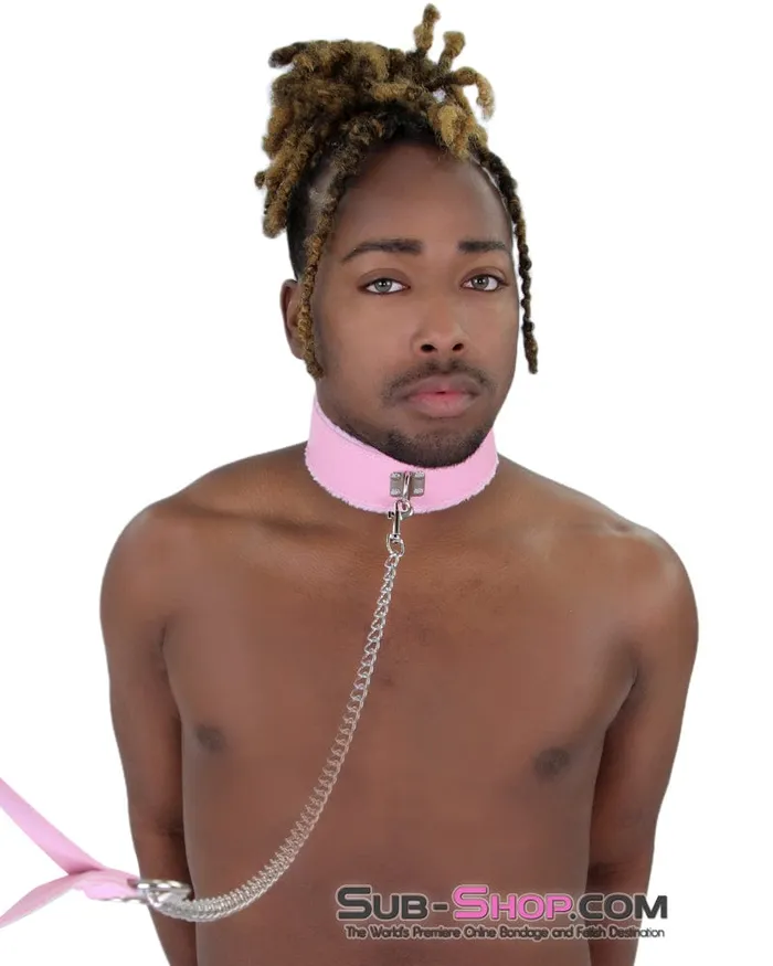 2785MQ Pink Handle Chained Bondage Leash Idea Vibrators
