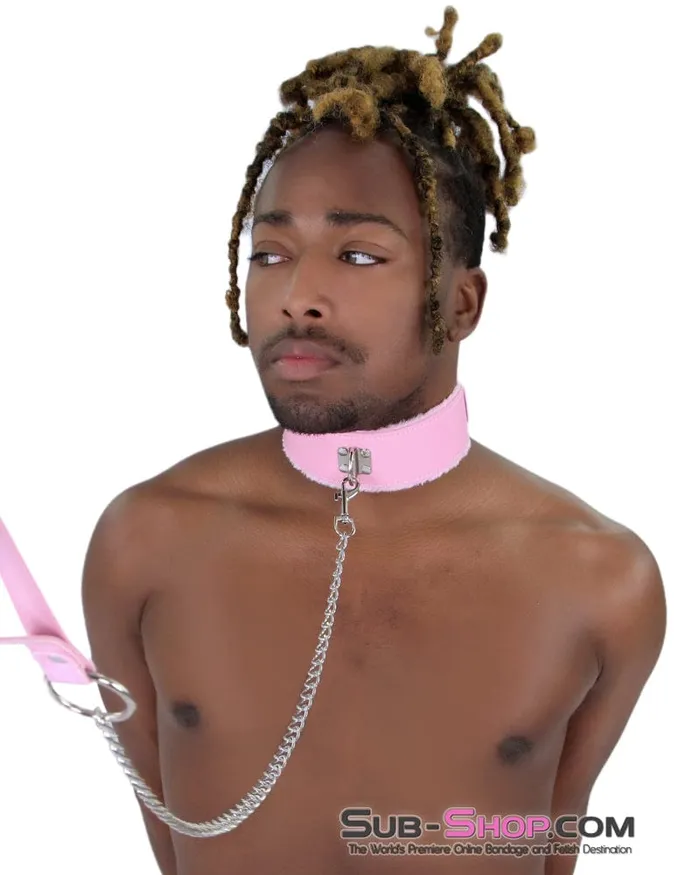 2785MQ Pink Handle Chained Bondage Leash Idea Vibrators