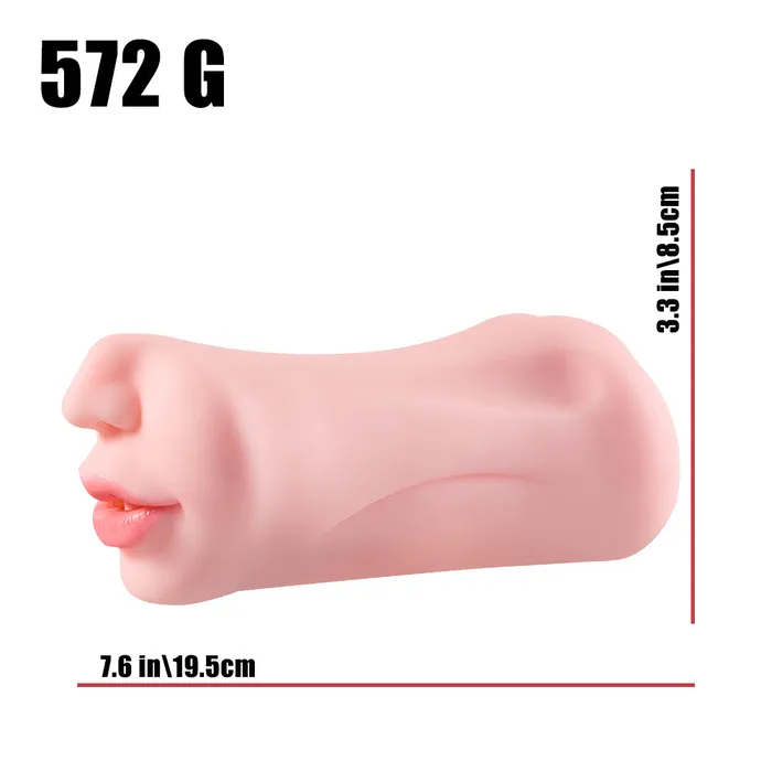 3 IN 1 Pocket Pussy Toys Blowjob Mouth Masturbator Stroker MRLSEXDOLL Male Sex Toys