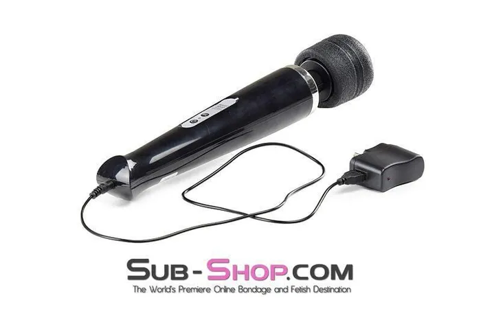 3311M Rechargeable 10 Speed Black Wand MassagerBlack Moonwell Vibrators