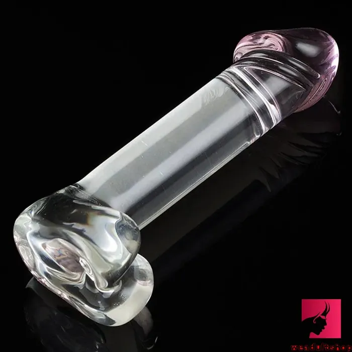 Dildos Weadultshop 61in Real Looking Clear Glass Dildo For Women Men Orgasm