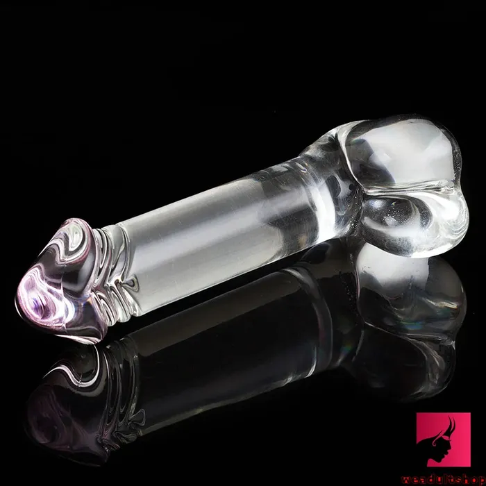 Dildos Weadultshop 61in Real Looking Clear Glass Dildo For Women Men Orgasm