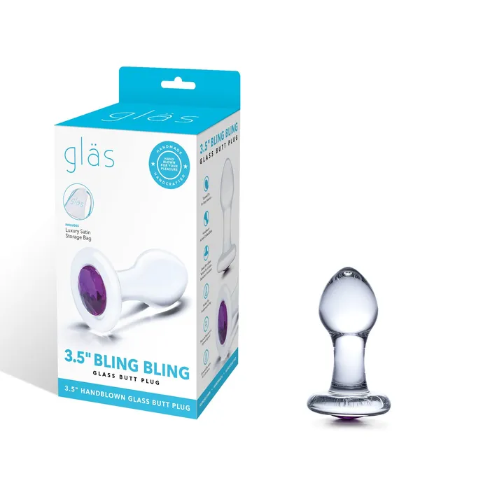 Gls Anal 35 Premium Glass Butt Plug By Gls