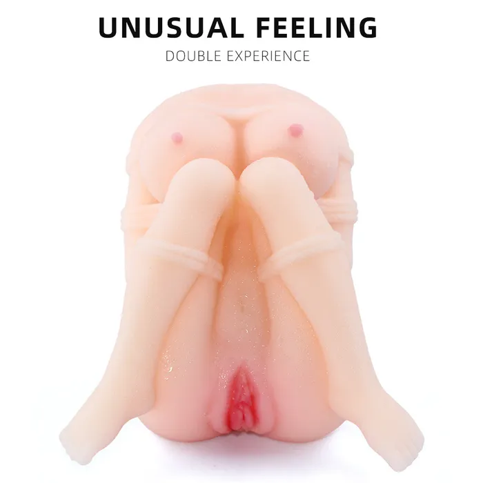 QSX Male Sex Toys P245159lbs Masturbator Toy For Men With Vibrating Fake Pussy Mini Sex DollQSX