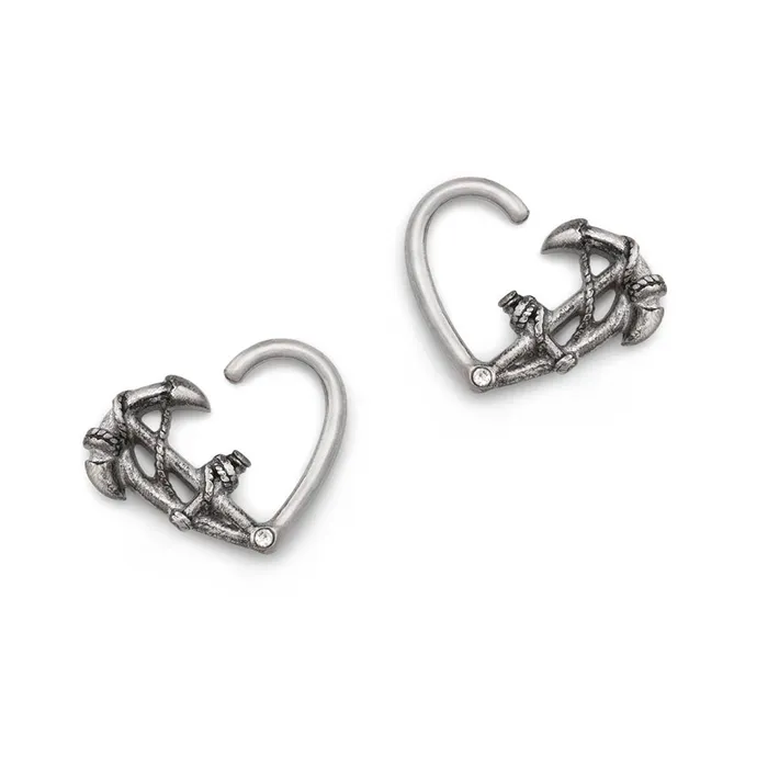 16g Anchor Bendable Heart Ear Jewelry Price Per 2 Painful Pleasures Dildos