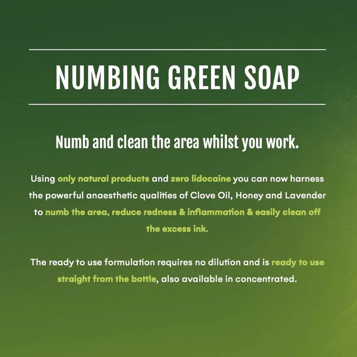 BioTat Vibrators Biotat Numbing Green Soap Ready to Use 16oz Spray Bottle