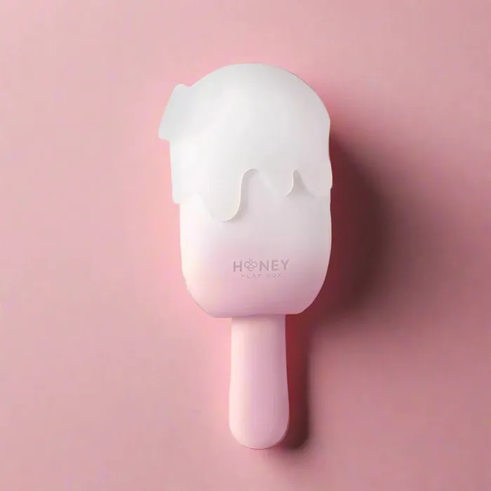 Bite Me Cream Pop Stimulator Tapping Sucking Vibrating Swinging Teasing Honey Play Box Vibrators