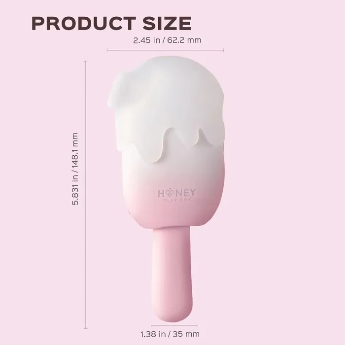 Bite Me Cream Pop Stimulator Tapping Sucking Vibrating Swinging Teasing Honey Play Box Vibrators