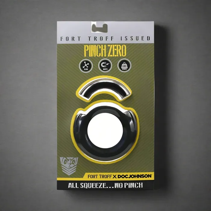 Doc Johnson Enterprises Anal Fort Troff Pinch Zero Ring Black