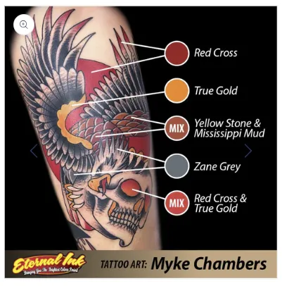 Eternal Myke Chambers True Gold Eternal Tattoo Ink Pick Size Vibrators