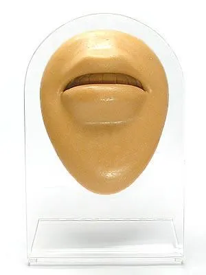 Female Sex Toys Silicone Lips Display Tan Body Bit Version 1 Painful Pleasures