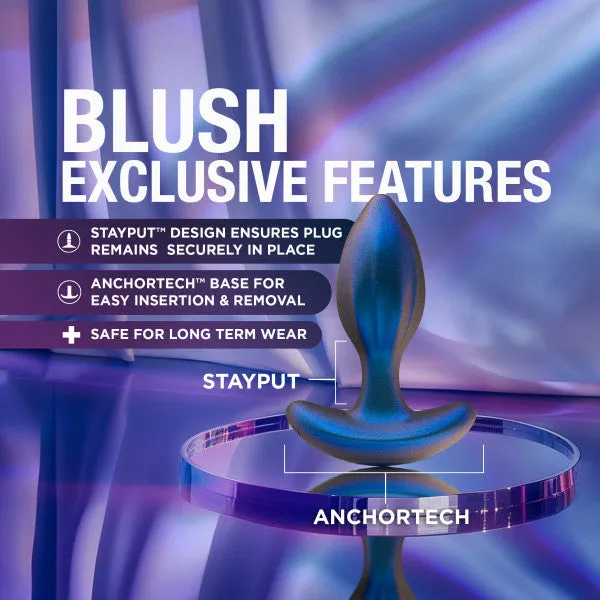 Male Sex Toys Cosmos 3 Piece Silicone Anal Training Plug Kit with Remote Control Blush