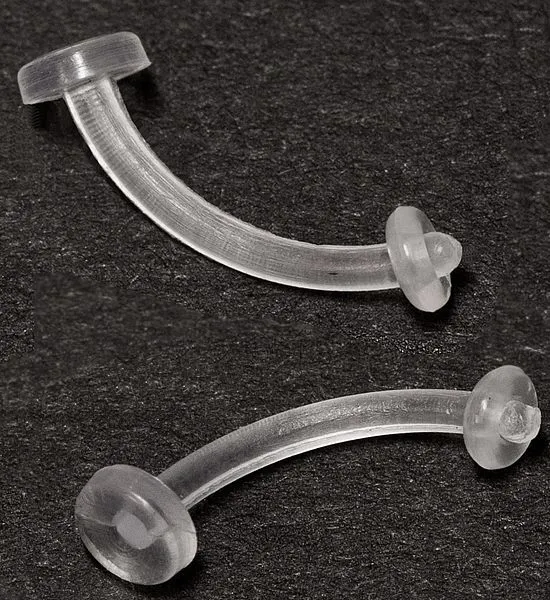 Painful Pleasures Male Sex Toys 16g 38 Acrylic Soft Bent Barbell Eyebrow Retainer Painful Pleasures Male Sex Toys 16g 38 Acrylic Soft Bent Barbell Eyebrow Retainer