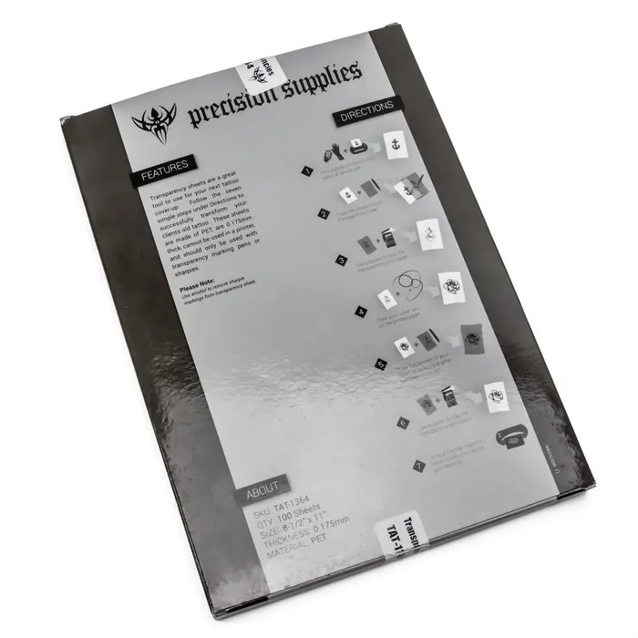 Precision Vibrators Precision Transparency Sheets 812 x 11 100 Sheets
