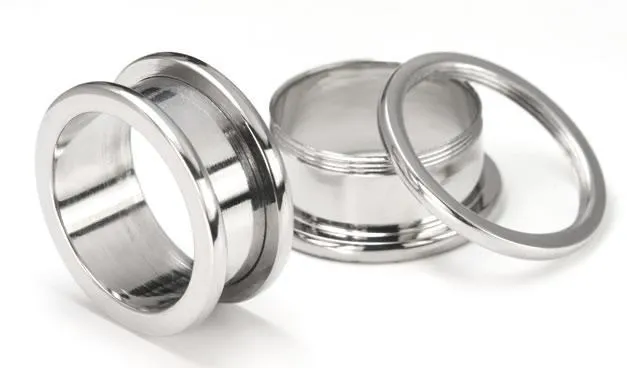 Threaded Steel Tunnel 10g to 1 Sizes Available Price Per 1 Painful Pleasures Dildos Threaded Steel Tunnel 10g to 1 Sizes Available Price Per 1 Painful Pleasures Dildos