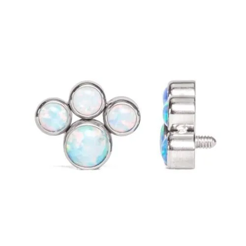 Tilum 18g16g Internally Threaded Opal Paw Print Cluster Top Price Per 1 Tilum Vibrators Tilum 18g16g Internally Threaded Opal Paw Print Cluster Top Price Per 1 Tilum Vibrators