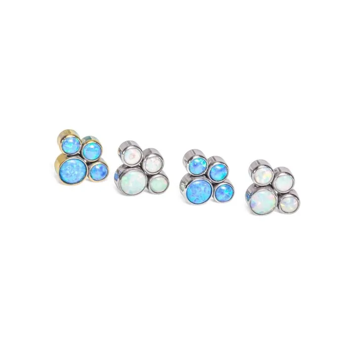 Tilum 18g16g Internally Threaded Opal Paw Print Cluster Top Price Per 1 Tilum Vibrators