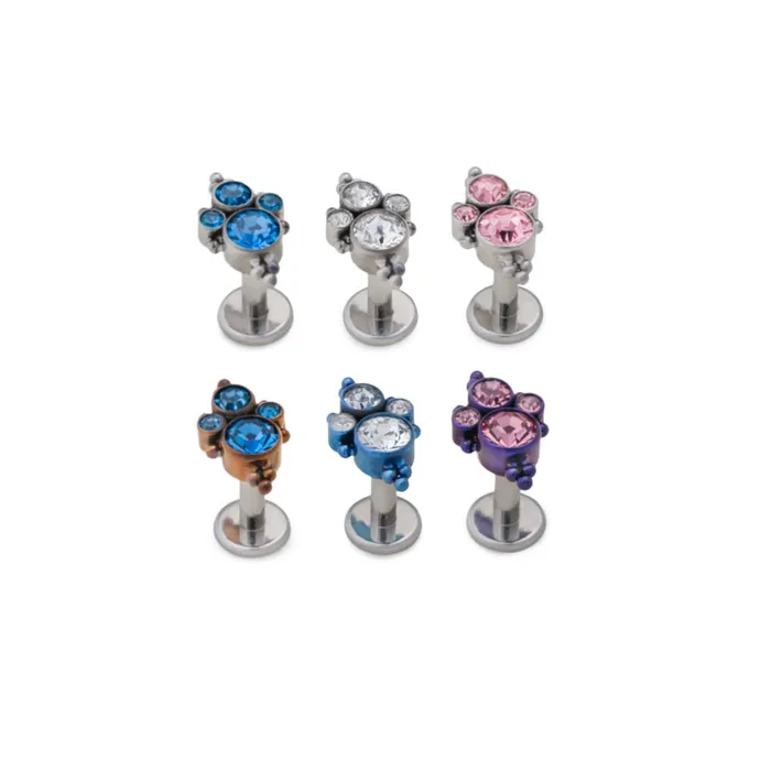 Vibrators Tilum Tilum 14g12g Internally Threaded Jewel Burst Titanium Top Price Per 1