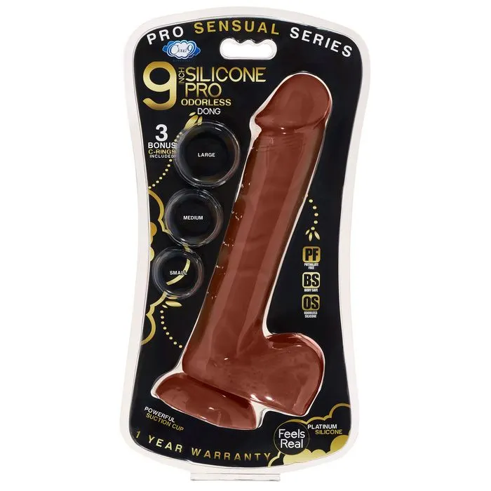 9 Silicone Pro Odorless Dong Brown Fairvillacom Female Sex Toys