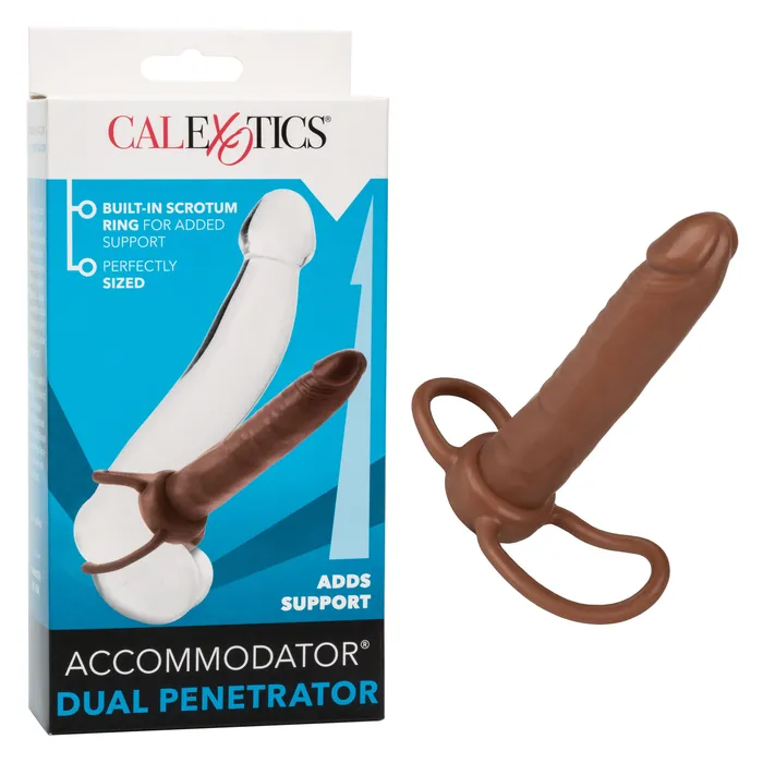 Accommodator Dual Penetrator Brown Fairvillacom Female Sex Toys