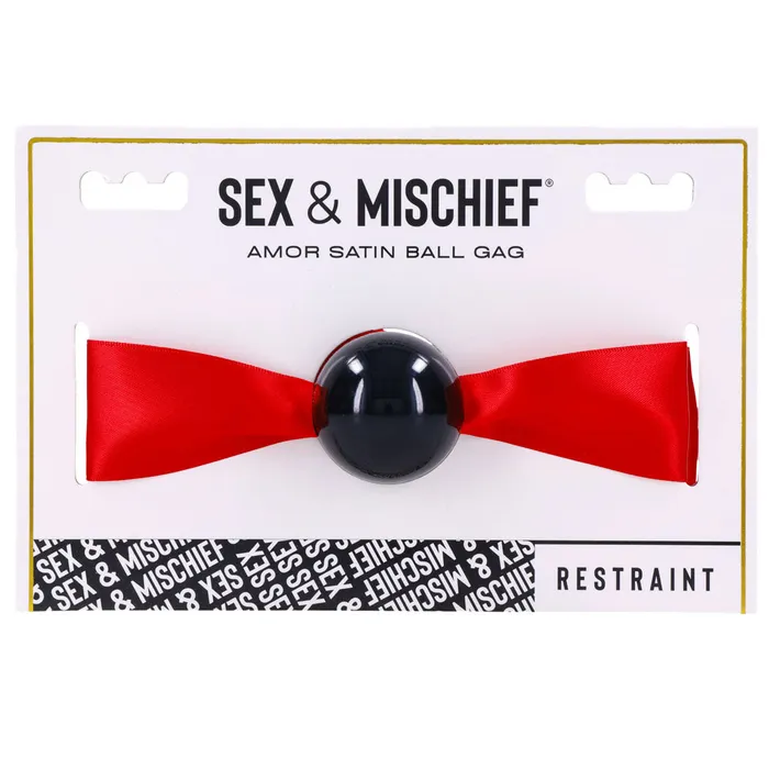 Amor Satin Ball Gag Red ShhhWndsr Vibrators Amor Satin Ball Gag Red ShhhWndsr Vibrators