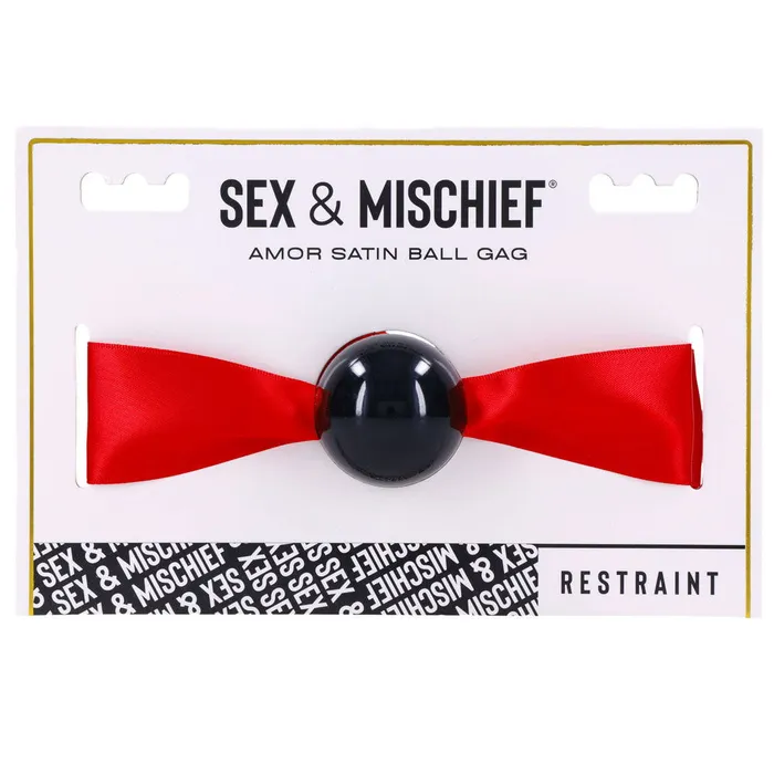 Amor Satin Ball Gag Red ShhhWndsr Vibrators Amor Satin Ball Gag Red ShhhWndsr Vibrators