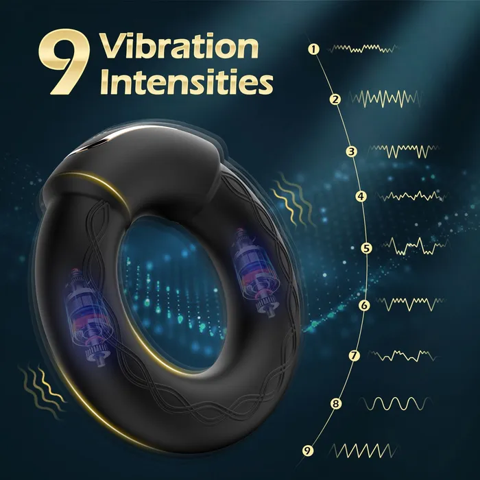 Amortoy Male Sex Toys 10 Vibrations Modes with Heating Function Penis Ring Vibrator Amortoy Male Sex Toys 10 Vibrations Modes with Heating Function Penis Ring Vibrator